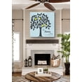 thumbnail image 5 of MuralMax - Personalized Family Tree Canvas Wall Art - Wedding & Anniversary Decor Gifts For Milestone Occasions With Custom Name & Date - Unique Bride & Groom Presents - Blue - 24 x 24, 5 of 6