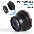 thumbnail image 1 of Lightdow 52mm 0.43x High-Definition Wide Angle + Macro Lens Attachment for Cannon Nikon Camera Lens, 1 of 10