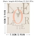 thumbnail image 2 of Collier Chaîne Pendentif Col en V avec 26 Lettres Anglaises pour Femmes et Filles, 2 of 2