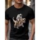 thumbnail image 3 of Men's T-Shirt,Short Sleeve Tee Shirt Casual Tops Dinosaur Spacesuit Crew Neck T Shirts for Men, 3 of 8