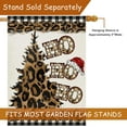 thumbnail image 4 of HOHOHO Leopard Christmas Tree Decorative House Flag, Xmas Hat Cheetah Farmhouse Home Yard Garden Outdoor Decor, Winter Holiday Large Outside Decoration Double Sided 28 x 40, 4 of 6
