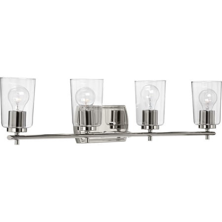 P300157-104-Progress Lighting-Adley - 4 Light - Cylinder Shade in New Traditional and Transitional and Traditional style - 32 Inches wide by 7.63