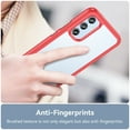 thumbnail image 4 of Dteck for Samsung Galaxy A54 5G Case, Shockproof Advanced Soft TPU Bumper Hard Clear PC Back Slim Fit Anti-Scratch Lightweight Protective Cover, Red, 4 of 8