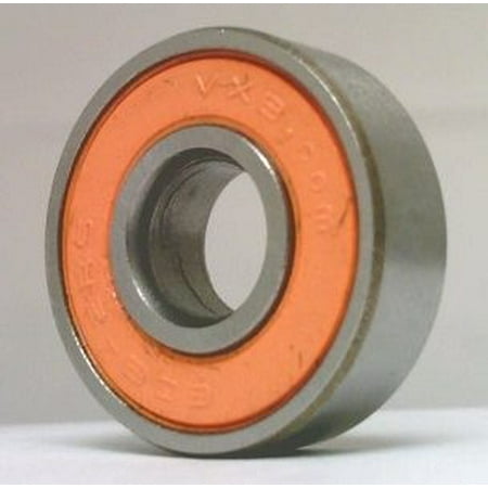 Anti Friction Bearings - 608-2RS 8x22x7 Bearing :Black Seals:Greased:Low Friction