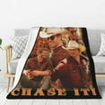thumbnail image 2 of Flannel Blanket Glen Character Powell Nap Blanket Air Conditioning Blankets Couch Bed Office Blankets Soft and Cozy 80"X60", 2 of 6