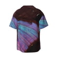 thumbnail image 5 of Salouo Wings Of A Butterfly Pattern Cuban Collar Shirts for Men Button-Down Shirt Men's Short Sleeve Shirts Hawaiian Shirts Casual Shirts -Small, 5 of 6
