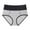 Gray, variant on Aofany Women Plus Size High Waist Panties Fashion Breathable Soft Stretch Everyday Briefs Patchwork Sports Underwear