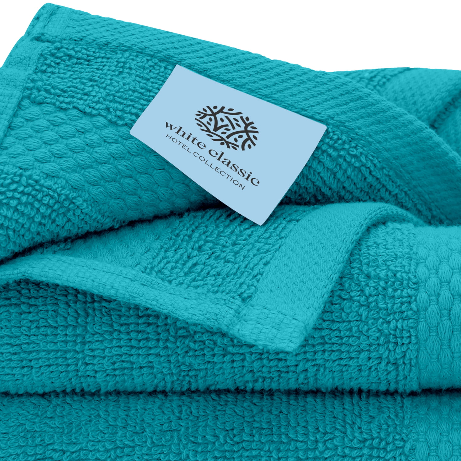 Luxurious Washcloths – Set of 12 – Size 13” x 13” – Thick Loop Pile  Washcloth – Absorbent and Soft 100% Ring-Spun Cotton Wash Cloth – Lint Free  Face