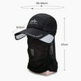 thumbnail image 6 of Ettsollp Baseball Hat Removable Neck Gaiter Retractable Brim Adjustable Breathable UV Sun Protection Spring Summer Women Men Casual Outdoor Fishing Hiking Hat, 6 of 8