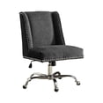 thumbnail image 1 of Kingfisher Lane Chaise de Bureau Sans Accoudoirs Rembourrée, Charbon, 1 of 1