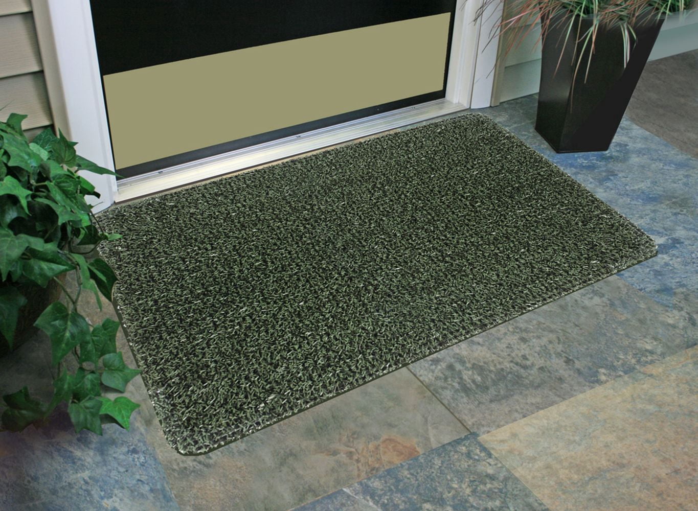 Clean Machine Classic AstroTurf Scraper Doormat 23.5 x 35.5 inch Evergreen Outdoor Use