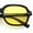 Black - Yellow, variant on Retro Hustler Oval Rectangular Plastic Mid Horn Rim Vintage Vibe Sunglasses Black - Blue