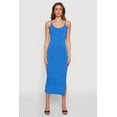 thumbnail image 2 of Womens Ribbed Knit Side Slit Cami Maxi Dress, 2 of 4