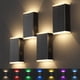 thumbnail image 1 of Lámpara solar de pared exterior UGDLUCK, 8 modos, IP67, impermeable, 4 unidades, 1 of 7