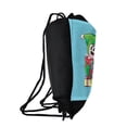 thumbnail image 2 of Harley Quinn And Joker Naughty List Drawstring Backpack Sports Bag Sackpack 17" x 13", Perfect for Gym, Yoga or Practice, 2 of 5