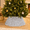 SILVER, variant on LOMYOLO Sequin Christmas Tree Collar, Sparkling Christmas Tree Skirt Stand Cover, Foldable Tree Base Cover for Holiday Xmas Decorations, RED - 24 in