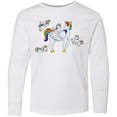 thumbnail image 3 of Inktastic Cute Unicorn Family Long Sleeve Youth T-Shirt, 3 of 5