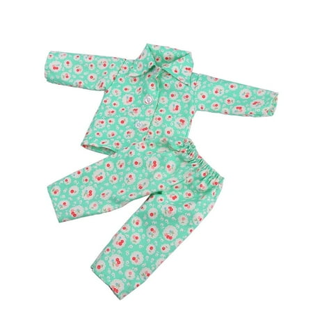 

New 4 Styles Handmade Sleep Clothes Girl 43cm Clothes Clothes Accessory Cute Doll Pajamas Cartoon Printed Pajamas 1