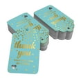 thumbnail image 2 of Inkdotpot Pack Of 50 ThankYou From The New Wedding Favor Paper Tags Craft Real Gold Foil Hang Tags, 2 of 6