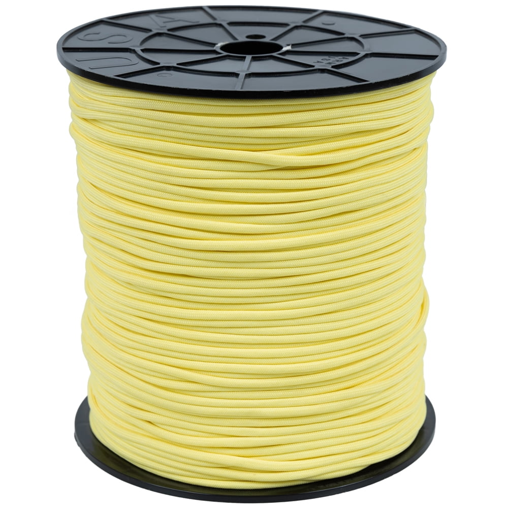 550 Paracord Rope 7 strand Parachute Cord Neon Yellow 1000 Foot Spool 