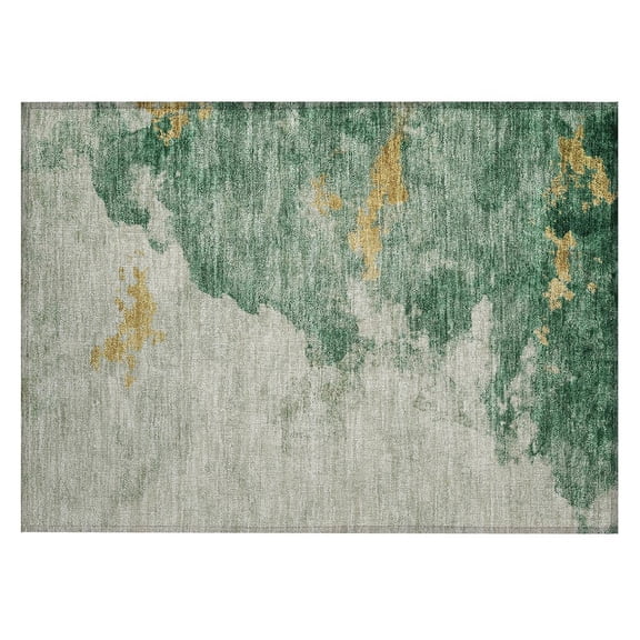 Dalyn Rugs Machine Washable Indoor/Outdoor Chantille ACN2108 Emerald 1'8" x 2'6" Rug