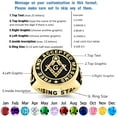 thumbnail image 2 of Customizable Class Rings Fully Personalized Class Rings for Men Class Rings 925 Sterling Silver Rings Men's Class Rings Class Rings for Men High School Size 5-15 Men's School Ring, 2 of 10