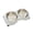 Macaron Blue, variant on EIODEAR Macaron Pet Double Bowl Set - 15° Tilted Stainless Steel Cat & Small Dog Feeder - Anti-Slip Base for Food and Water, 13.4" L