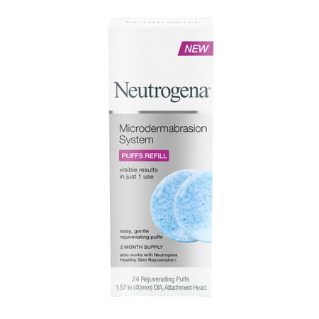Neutrogena Neutrogena Microdermabrasion System Puff Refills, 24 Count At Home Microdermabrasion Kit Puffs Refills