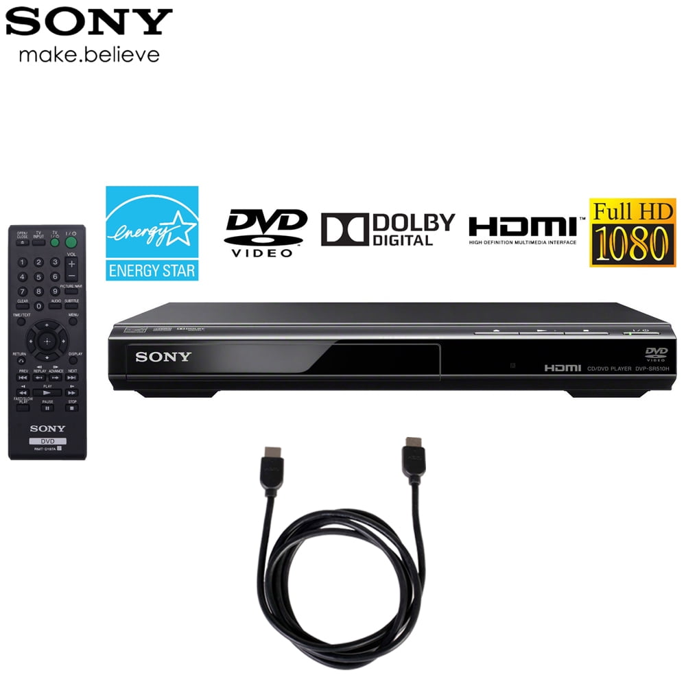 Sony DVPSR510H DVD Player with 6ft High Speed HDMI Cable Walmart