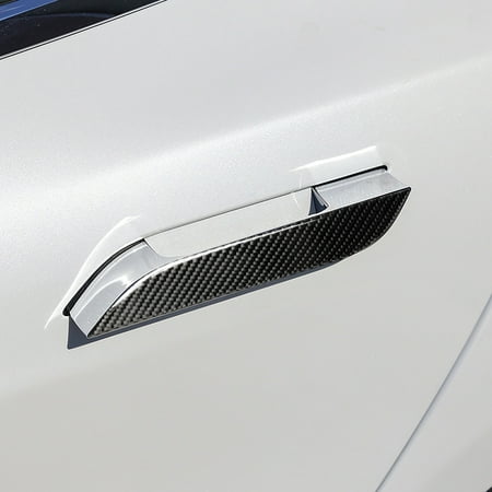 Carbon Fiber Car Door Handle Cover Trim Protector Sticker Door