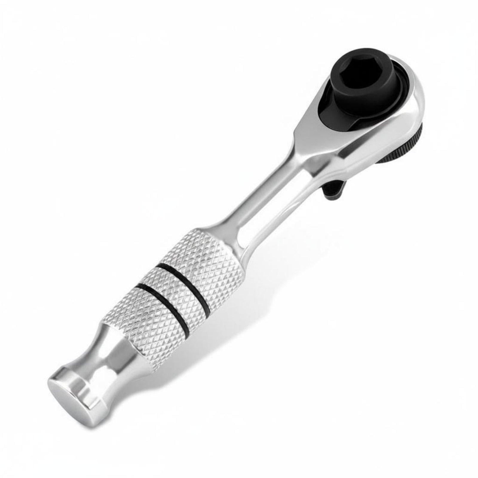 JunZheHub Double-Head Ratchet Wrench Reversible Mini Ratchet Wrench CRvanadium Steel Alloy Ratchet Handle Bit