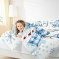 thumbnail image 5 of Castle Fairy Kids Winter Snowflakes 3-Piece Full Size Comforter Sets,Christmas Snowman Bedding Comforter Set,Festival Xmas Lightweight Bedding Sets,Microfiber Bedroom Decor, 5 of 9