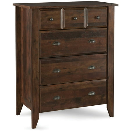 Better Homes & Gardens Leighton 4-Drawer Dresser, Rustic Cherry