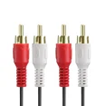 thumbnail image 5 of 5Ft 2 Rca To 2 Rca Cable Male Stereo Audio Dual Cord Hdtv Vcr Dvd Us, 5 of 6