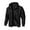 Black, variant on HKEJIAOI Jacket for Men Trendy Zip Up Hoodie Solid Color Full-Zip Sweatshirt Lightweight Loose Fit Hooded Jackets