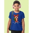 thumbnail image 2 of Cute Bear With A Backpack T-Shirt Juniors -Image by Shutterstock,  Large, 2 of 4