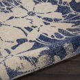 thumbnail image 5 of Serene Distressed Floral Beige/Navy 5'3" x ROUND Area Rug, (5' Round), 5 of 6