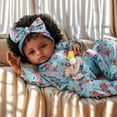 thumbnail image 3 of Muñeca Babeside, realista, renacida, negra, 45 cm, con ropa, 3 of 8