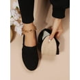 thumbnail image 2 of Women's Casual Comfortable Soft Classic Round Toe Canvas Flat Shoes, Versatile, 2 of 3