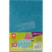 Peel & Stick Foam Sheets 5"X7" 10/Pkg-Glitter