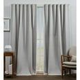 thumbnail image 2 of Exclusive Home Marabel Lined Room Darkening Blackout Hidden Tab Top Curtain Panel Pair, 54"x96", Grey White, Set of 2, 2 of 6