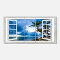 thumbnail image 2 of Window Open to Cloudy Blue Sky - Oversized Landscape Wall Art Print, 2 of 3