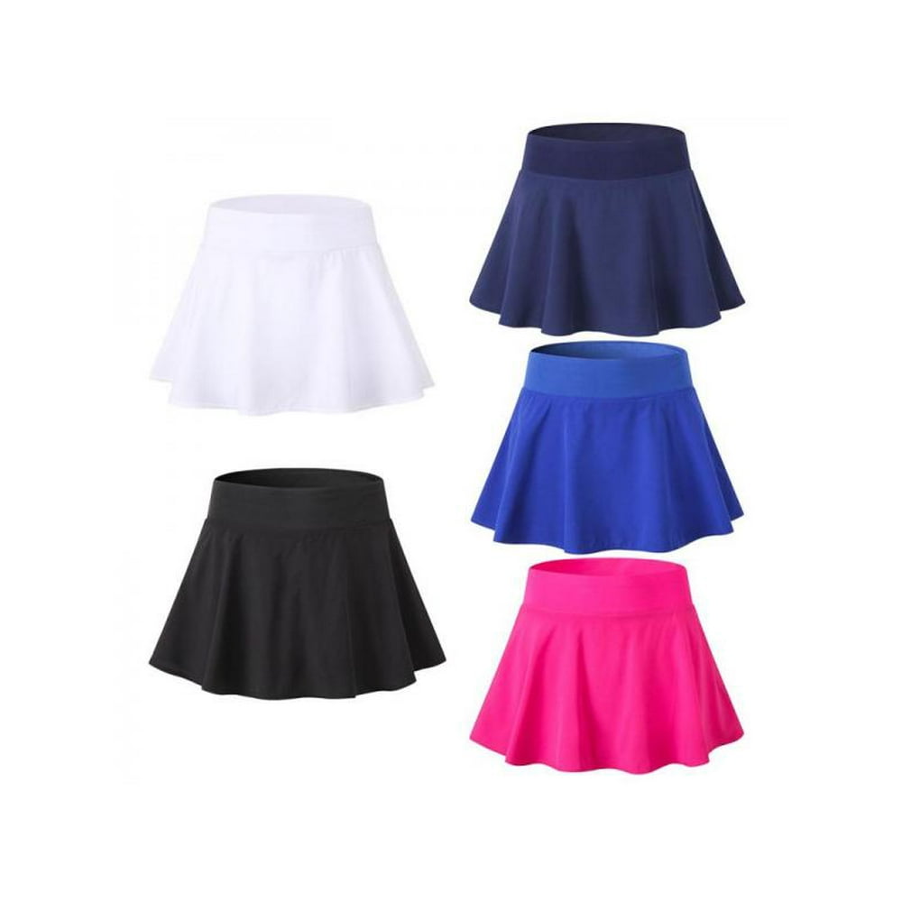 Women Tennis Golf Skirts Running Athletic Quickdrying Short Skirt with