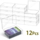 thumbnail image 1 of 12Pcs Transparent Storage Box Set Plastic Trading Card Storage Box Portable Small Items Organizer with Lid Reusable, 1 of 1