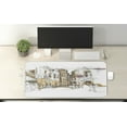 thumbnail image 2 of Modern Computer Mouse Pad, Painting Sketchy Like Design with Street View Houses Wires Artwork Print, Rectangle Non-Slip Rubber Mousepad X-Large, 35" x 15" Gaming Size, Multicolor, by Ambesonne, 2 of 2
