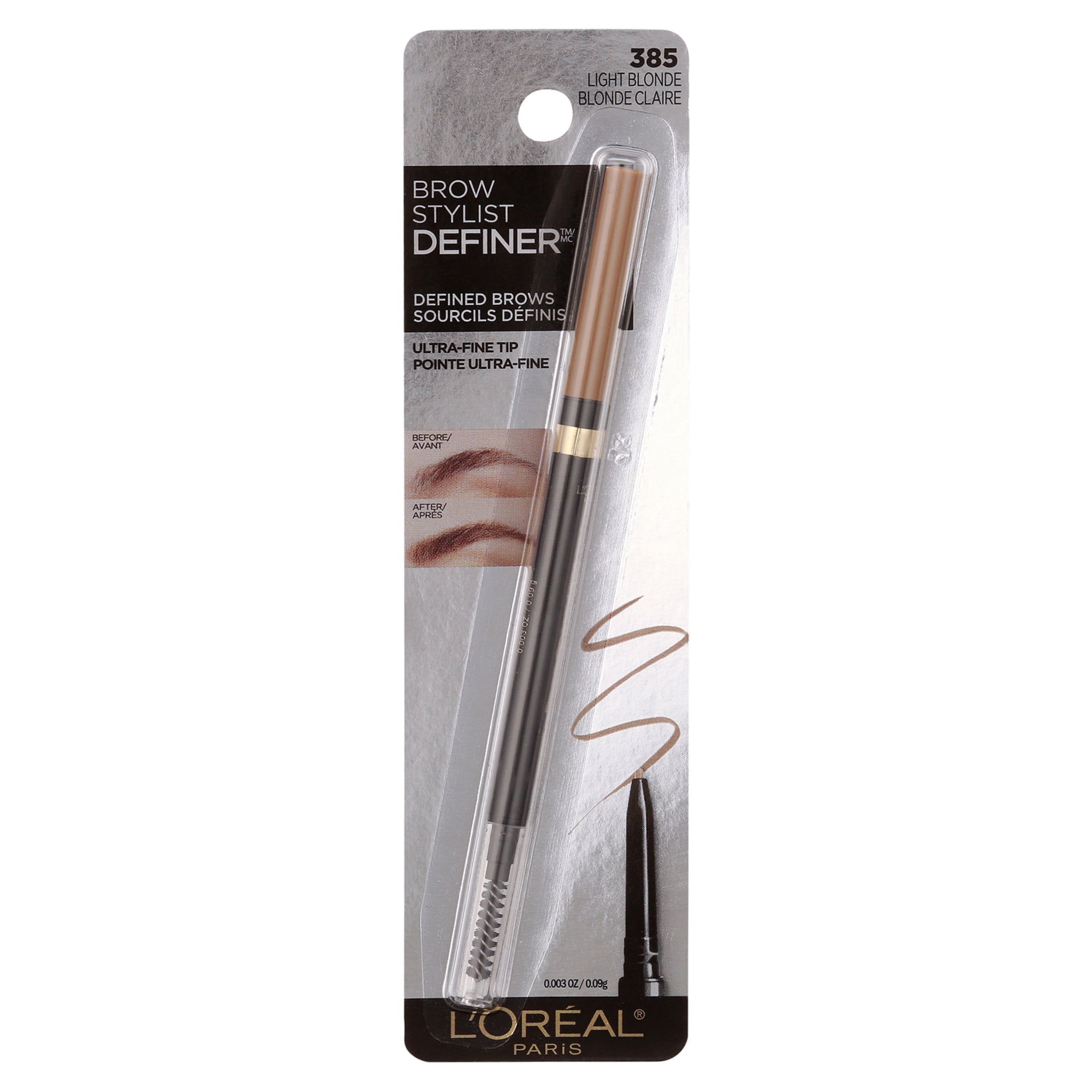 (2 pack) L'Oreal Paris Brow Stylist Definer Waterproof Mechanical Eyebrow Pencil, Light Blonde