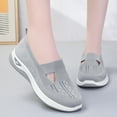 thumbnail image 4 of HeaCare Women's Orthopedic Breathable Shoes,Women Woven Orthopedic Breathable SoftShoes Arch Support Slip-On Sneakers, Indoor Outdoor Casual Walking Anti-Skid Sports Shoes, 4 of 14
