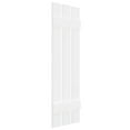 thumbnail image 4 of 12"W x 43"H Mid-America Vinyl, Standard Size Three Board Spaced Shutters, w/Installation Shutter-Lok's & Matching Screws, 117 - Bright White, 4 of 13