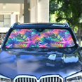 thumbnail image 4 of Yayeee Car Windshield Sun Shade Universal Fit Front Visor Protector, Colorful Starfish, 4 of 8