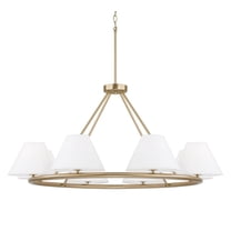 Capital Lighting 453281 Parson 8 Light 45" Wide Ring Chandelier - Brass